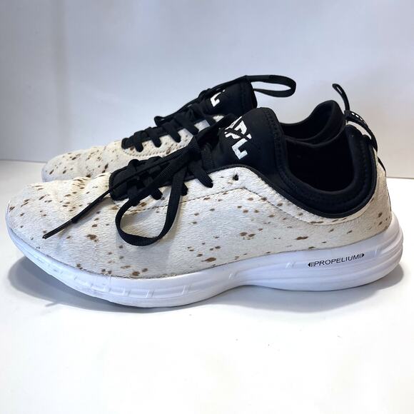 APL Athletic Propulsion Labs Pony Calf Hair Animal Print Sneaker Size 10 - Picture 6 of 14